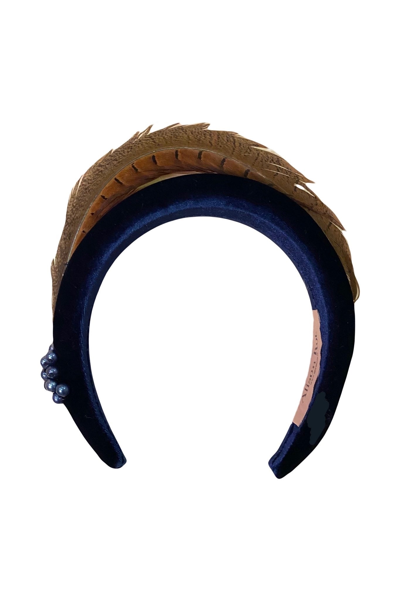 Faye - Luxe Velvet Headband in Navy