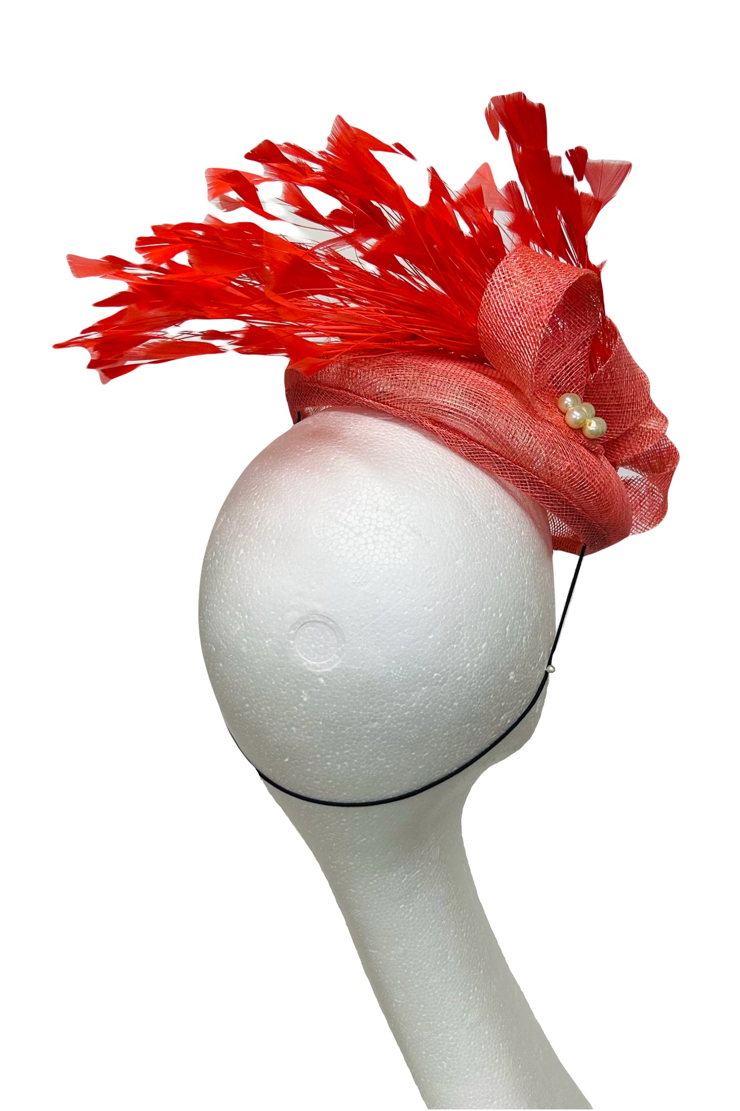 Coral headpiece to hire (OP11)