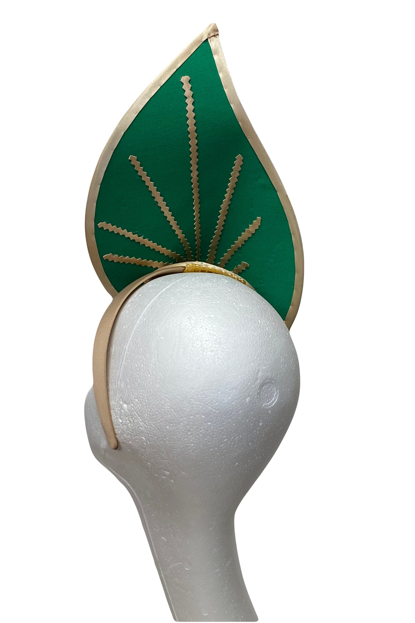 Green and gold hat for hire