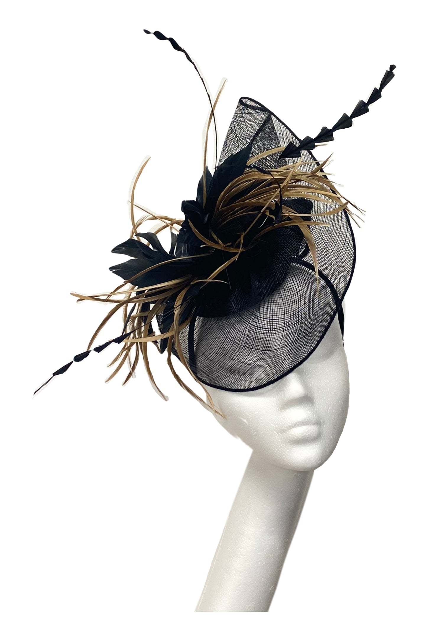 Black and brown headpiece for hire