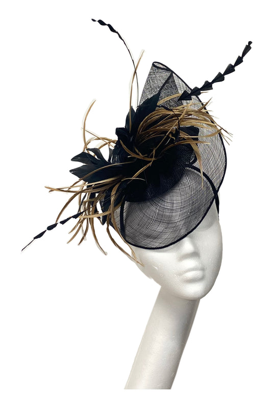 Black and brown headpiece for hire