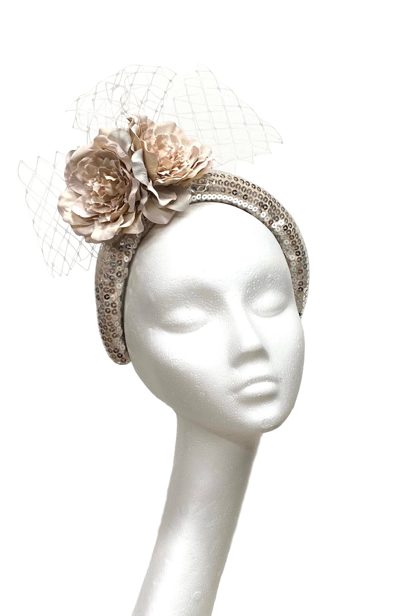 Nude headpiece to hire