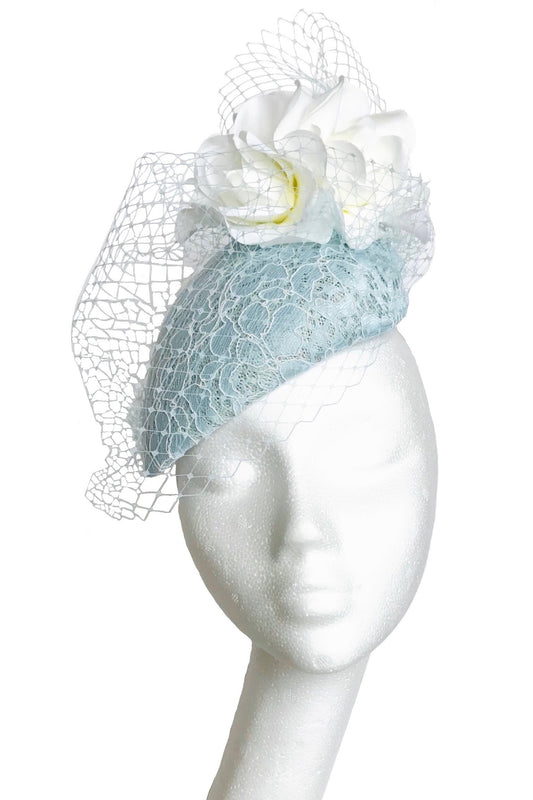 blue headpiece to hire