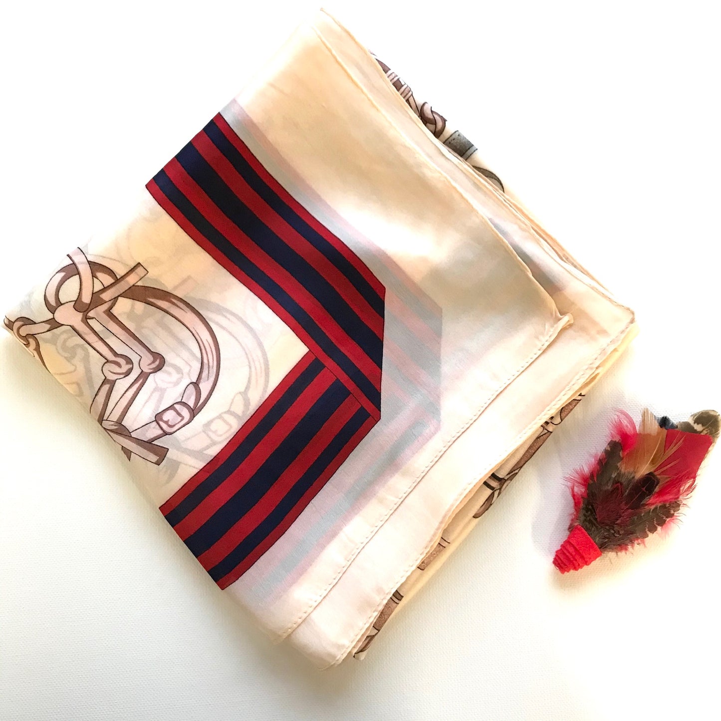 Cheval Scarf - Beige