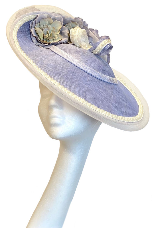 periwinkle headpiece to hire