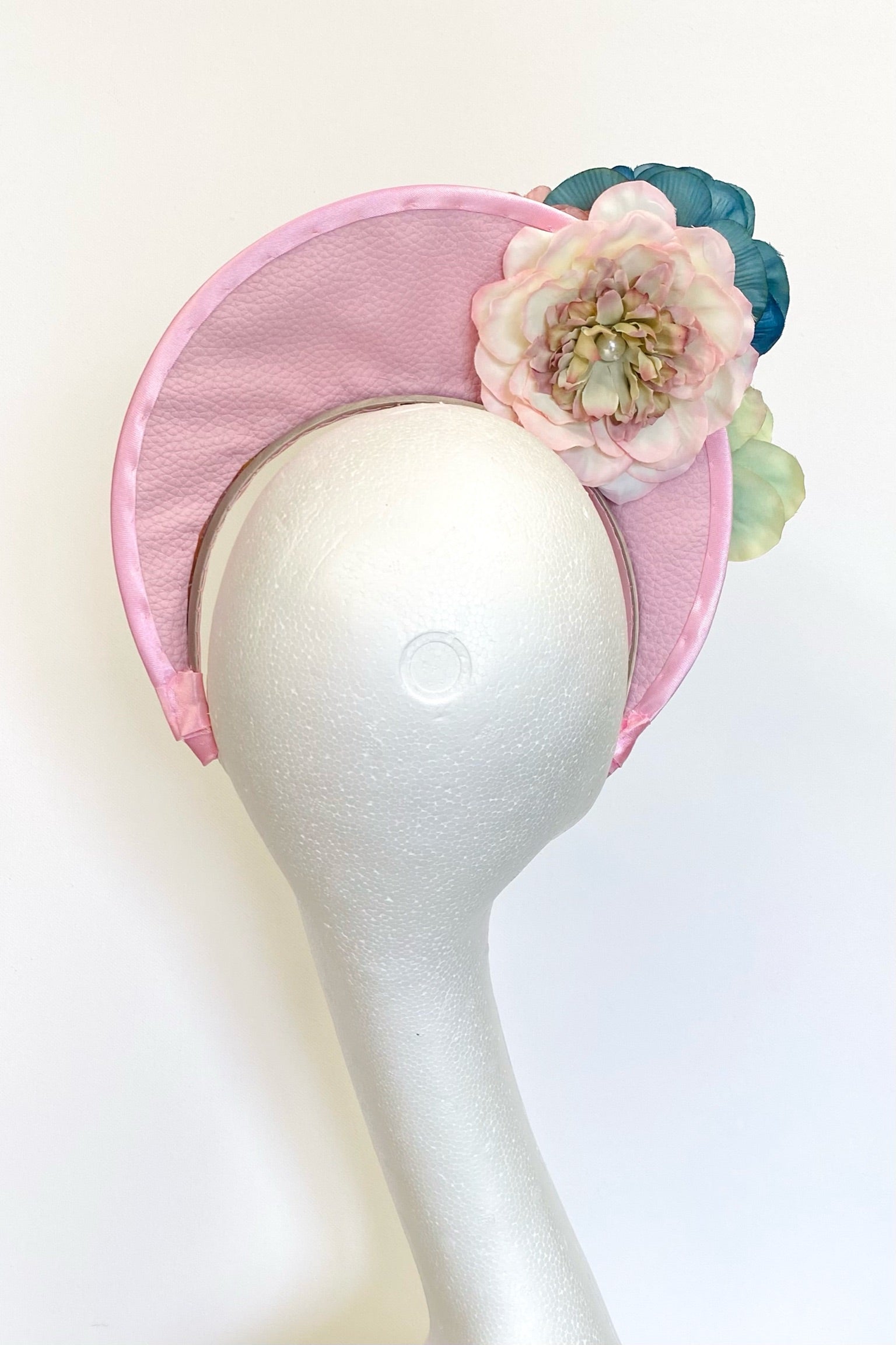 Pink and Teal crown headpiece