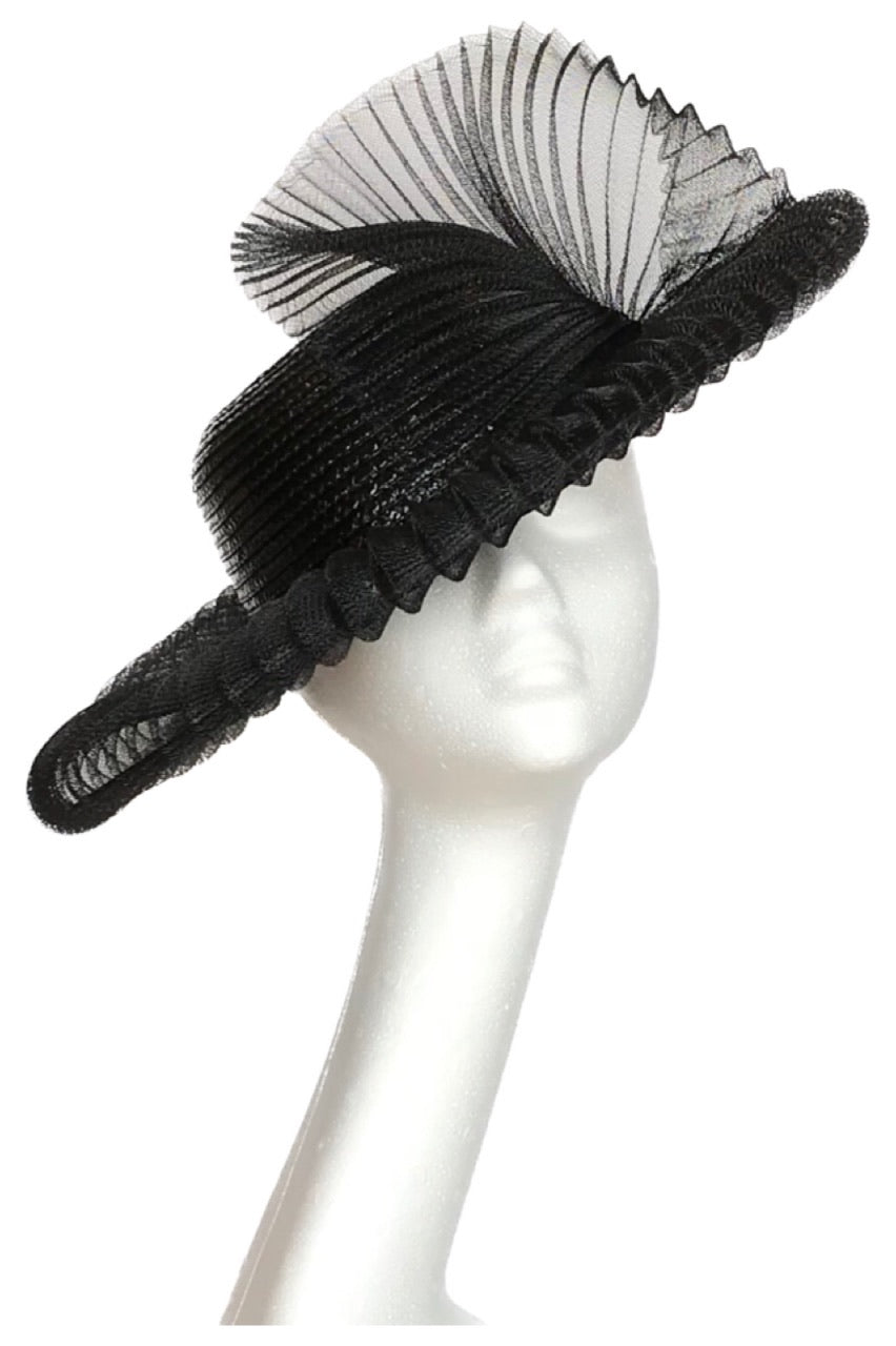 Large black ascot hat to Alison Roe Millinery, Tipperary