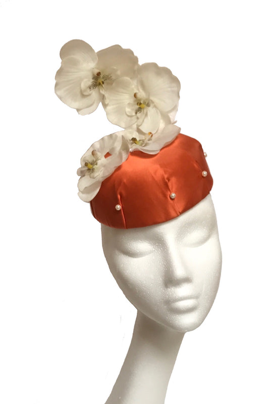 Orange headpieces to hire