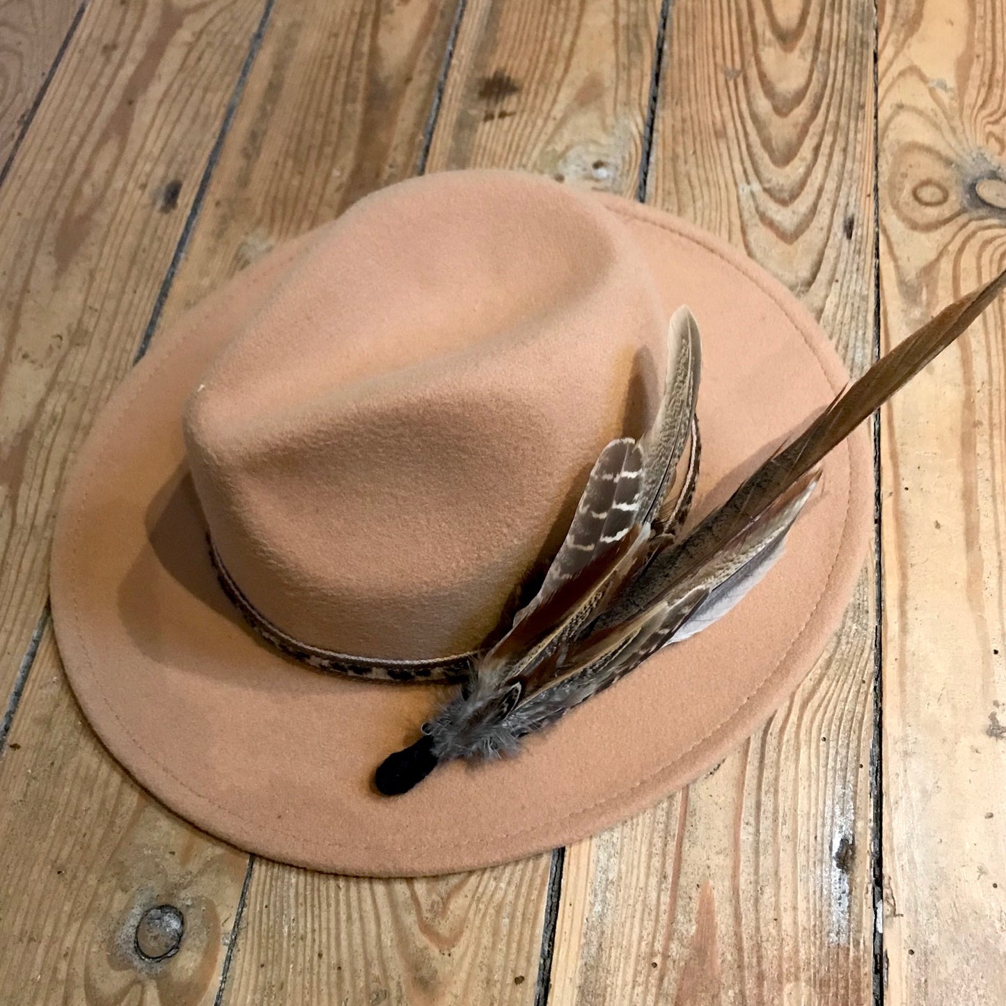 Extra Large Feather Hat Pin for Fedora hats