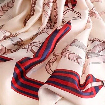 Cheval Scarf - Beige