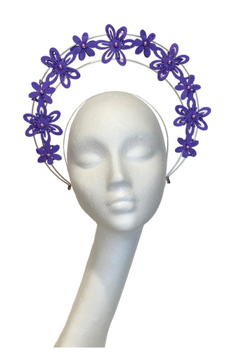 Purple designer headband