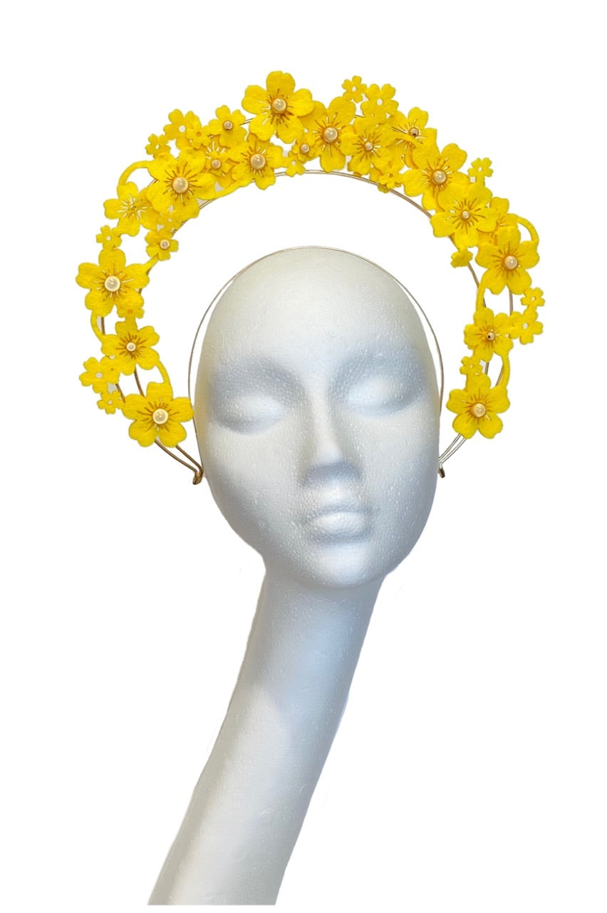Yellow designer headband