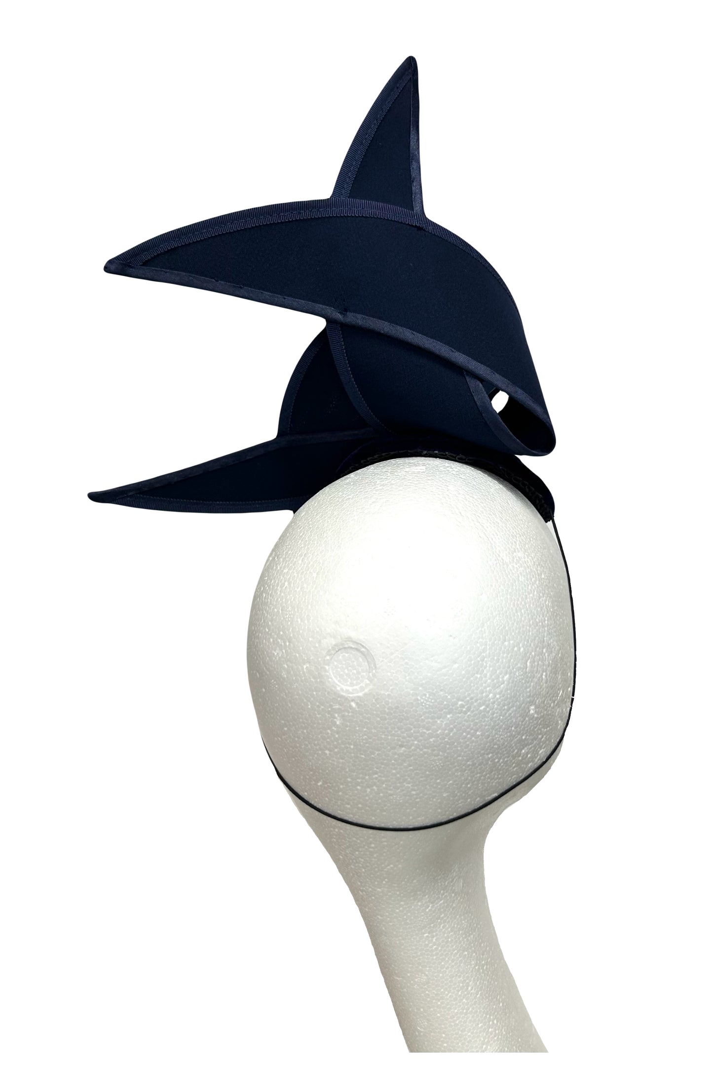 Dark Navy Swirl Headpiece for Hire (BN50)