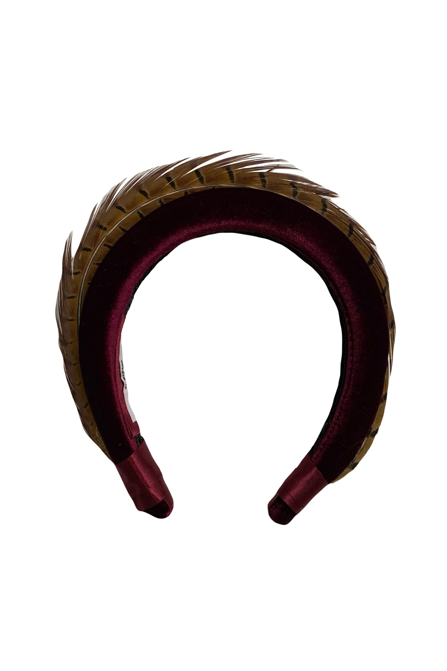 Faye Velvet headband in plum