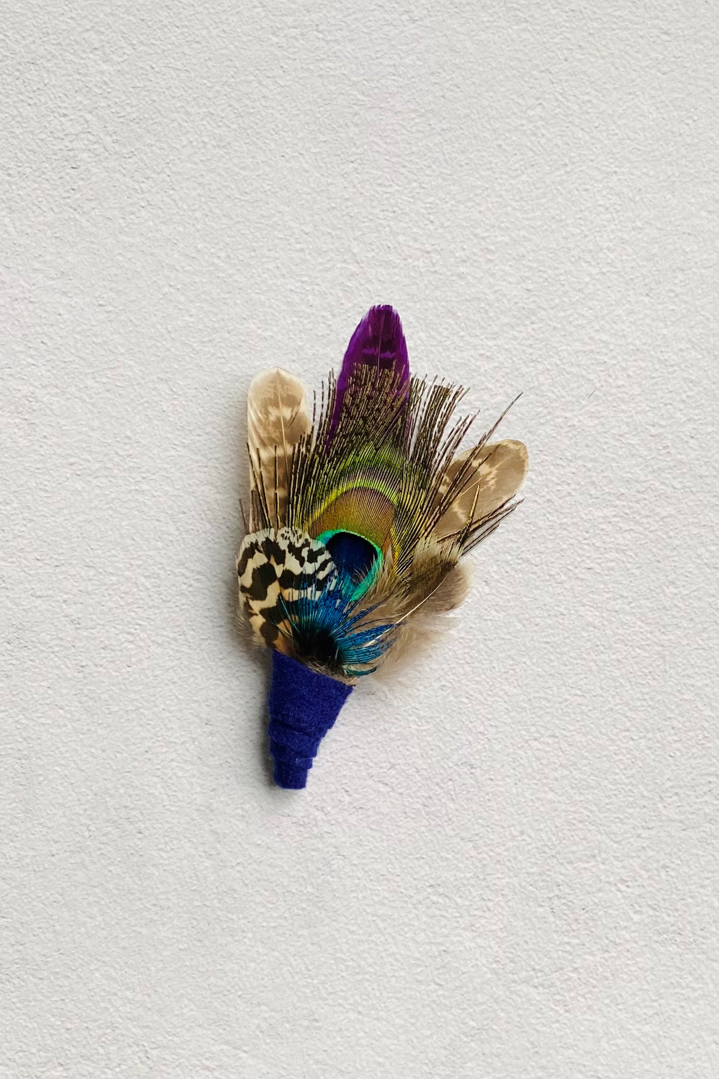 Irish Feather Hat Pin - Cheltenham style