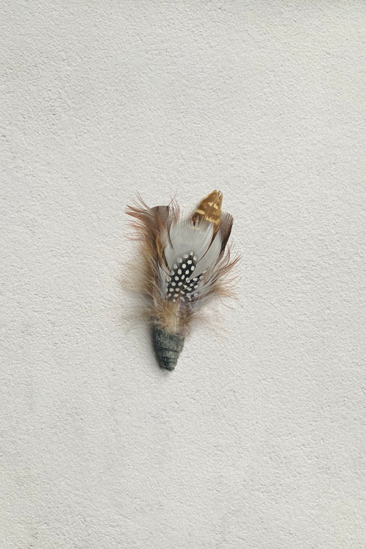 Feather Hat Pin - Cheltenham style