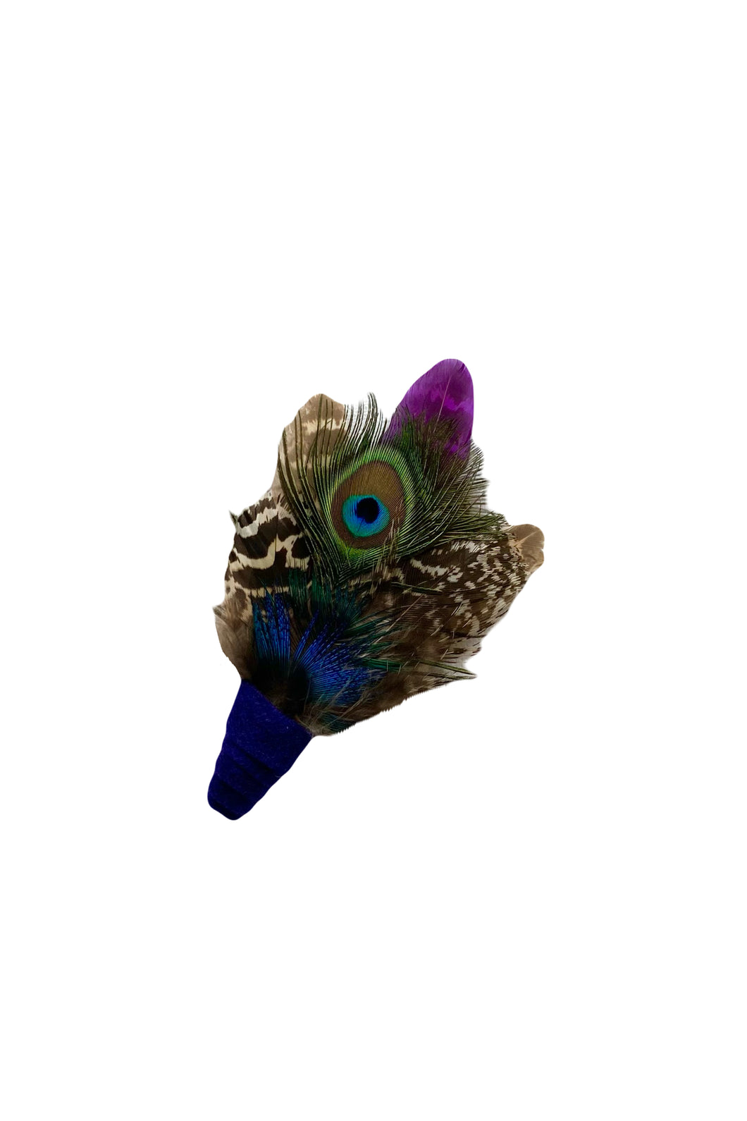 Peacock hat pin