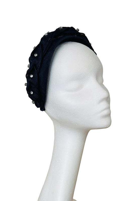 Navy headband to hire