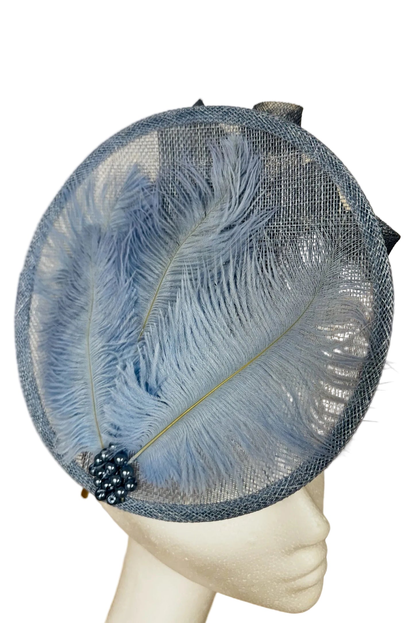 Light blue headpiece to hire