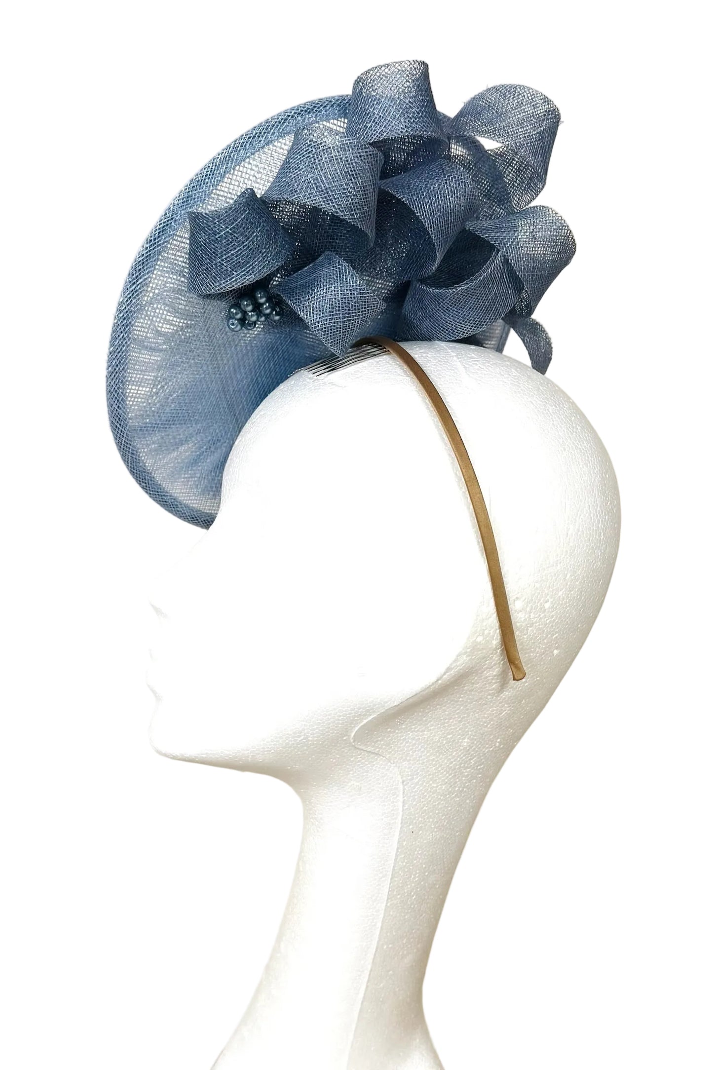 Light blue headpiece to hire