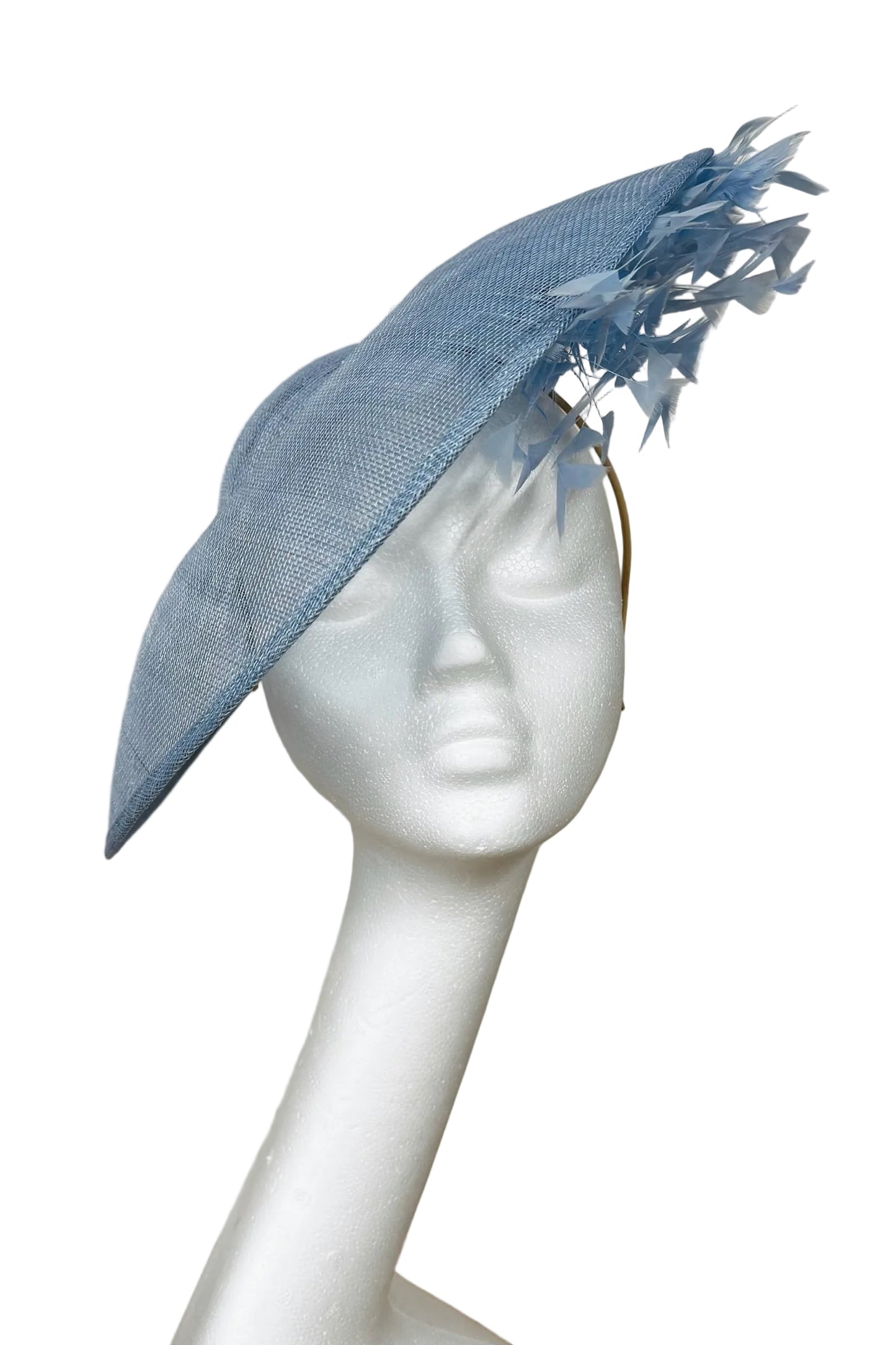 Light blue headpiece to hire
