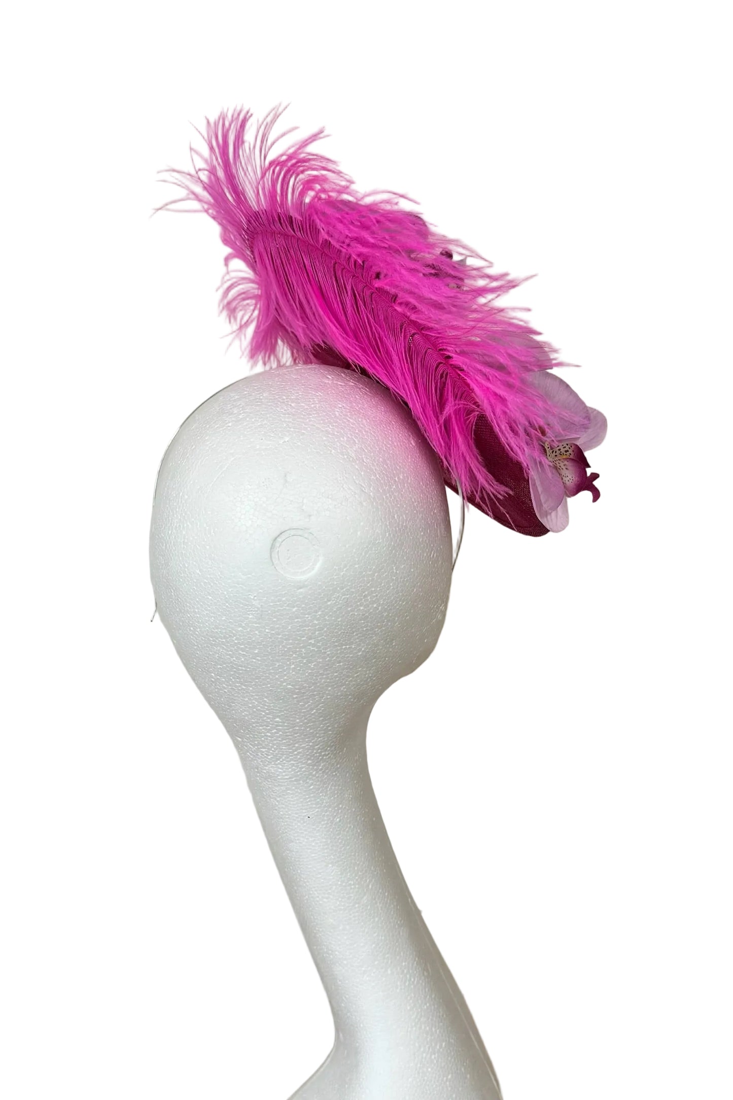 Hot pink headpiece for hire