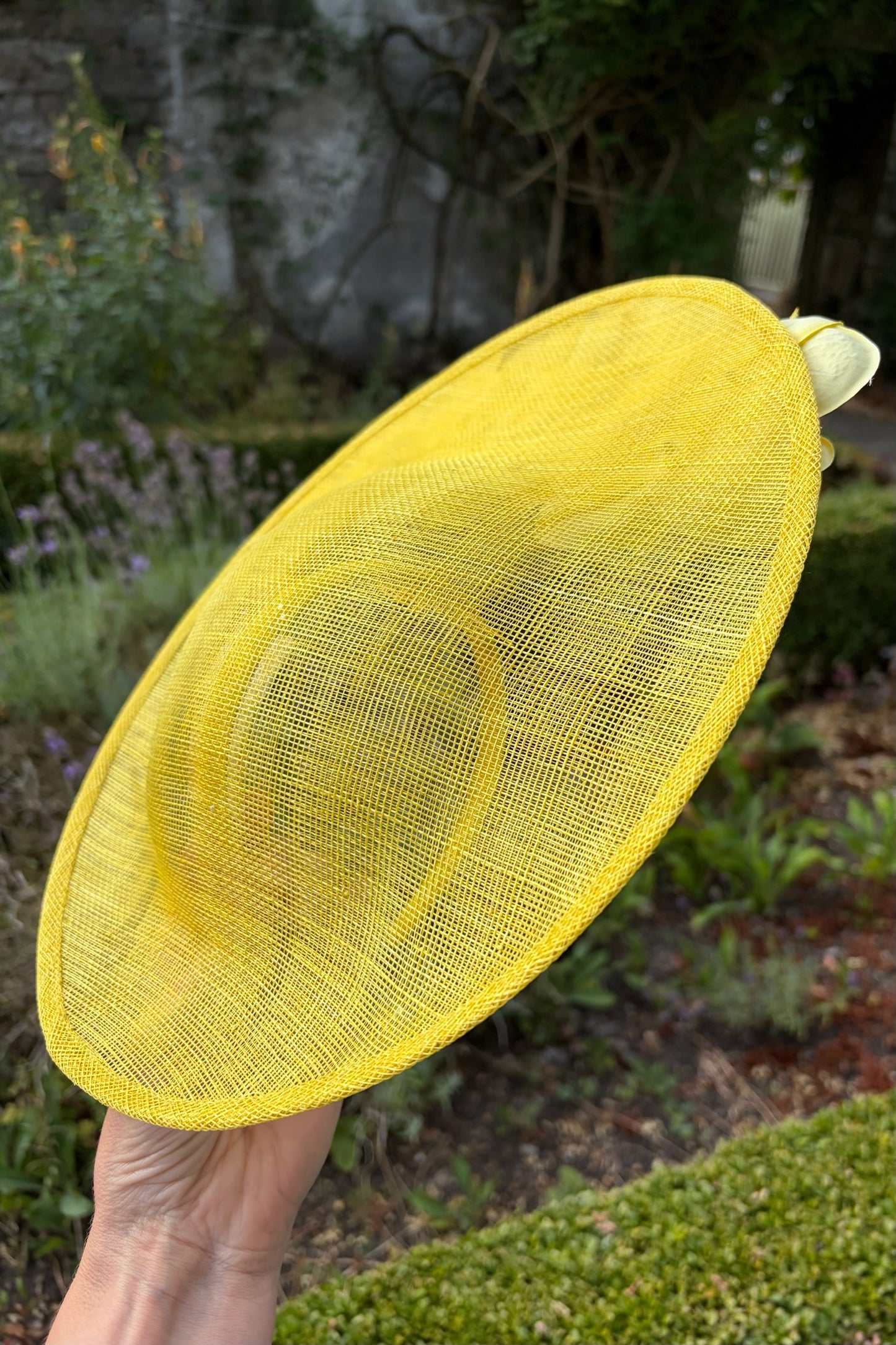Yellow Headpiece with Orchids for Hire (Y4)