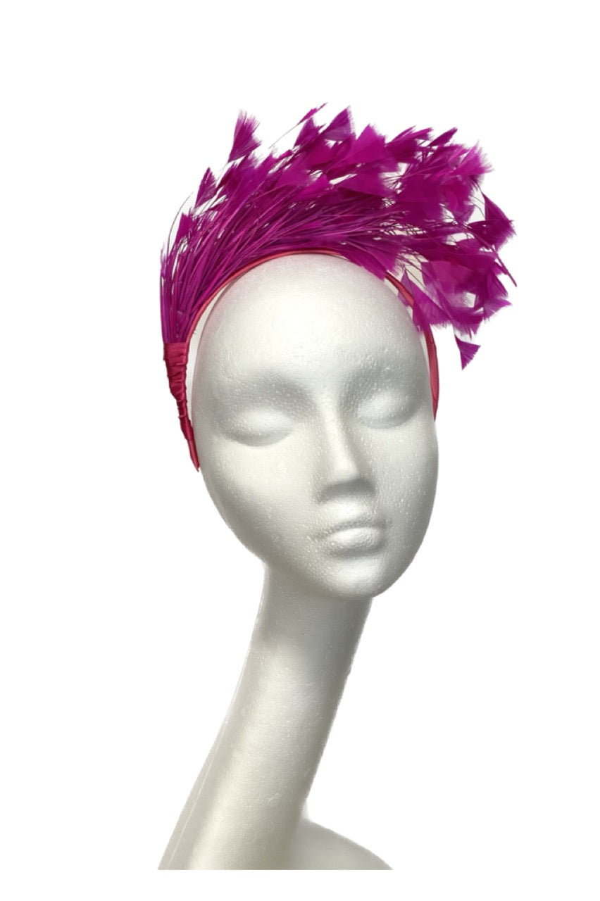 Pink Feather Headband for Hire (PK40)