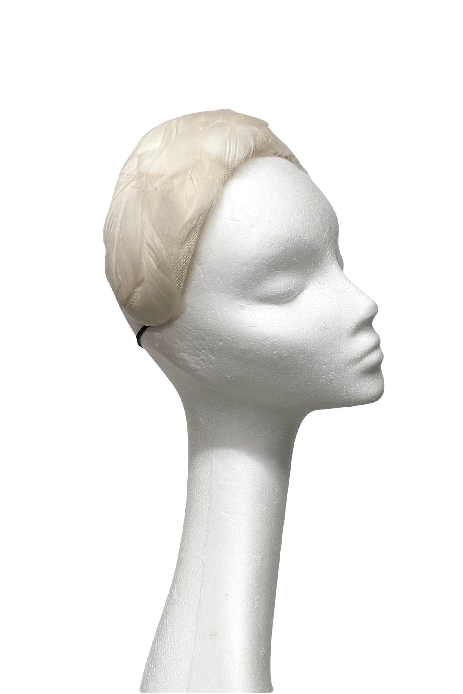 Mabel Ivory Feather bandeau