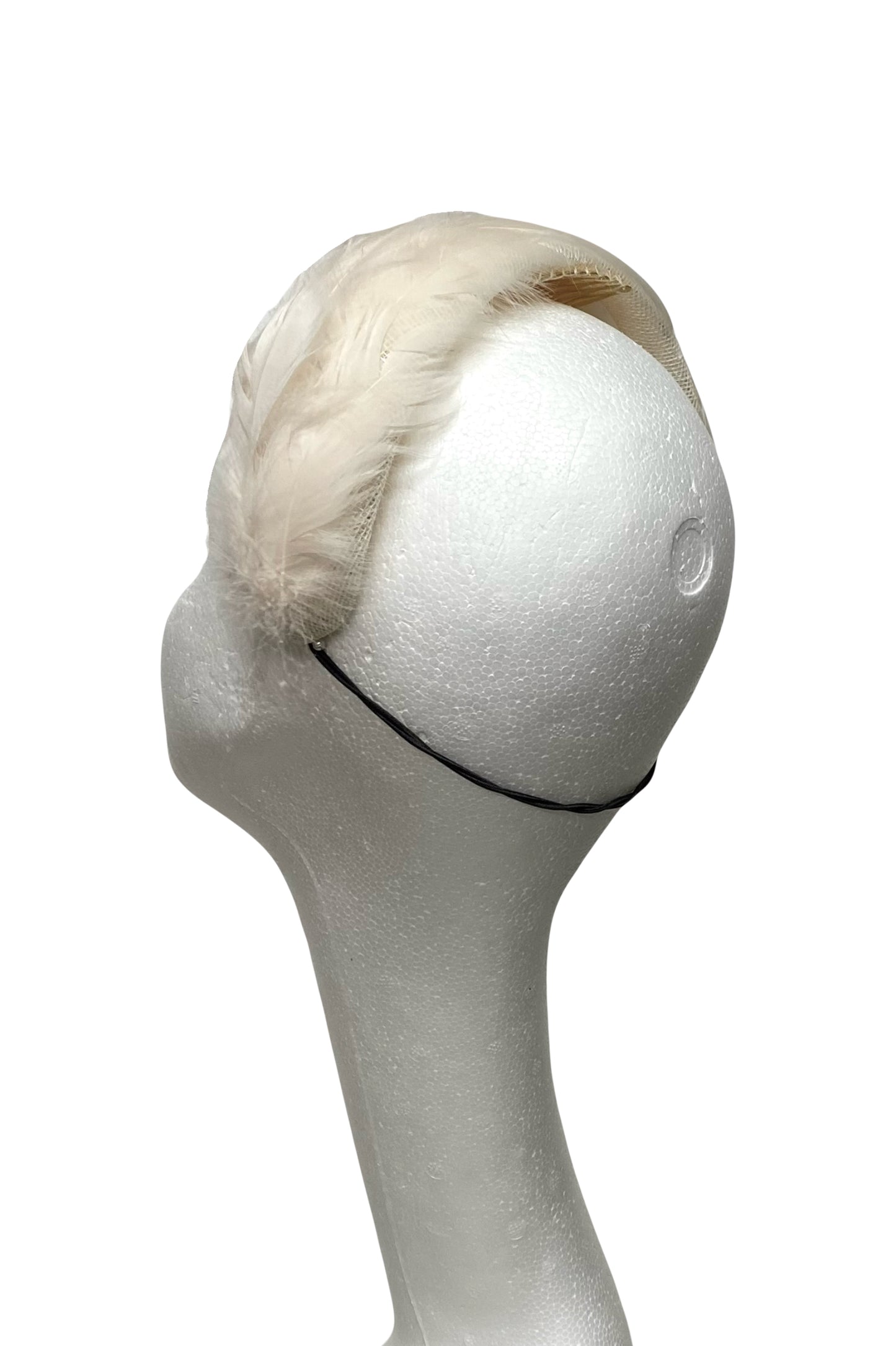 Mabel Ivory Feather bandeau