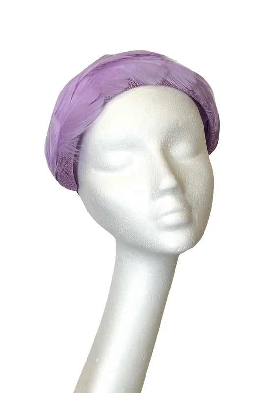 Mable Bandeau headpiece in lilac