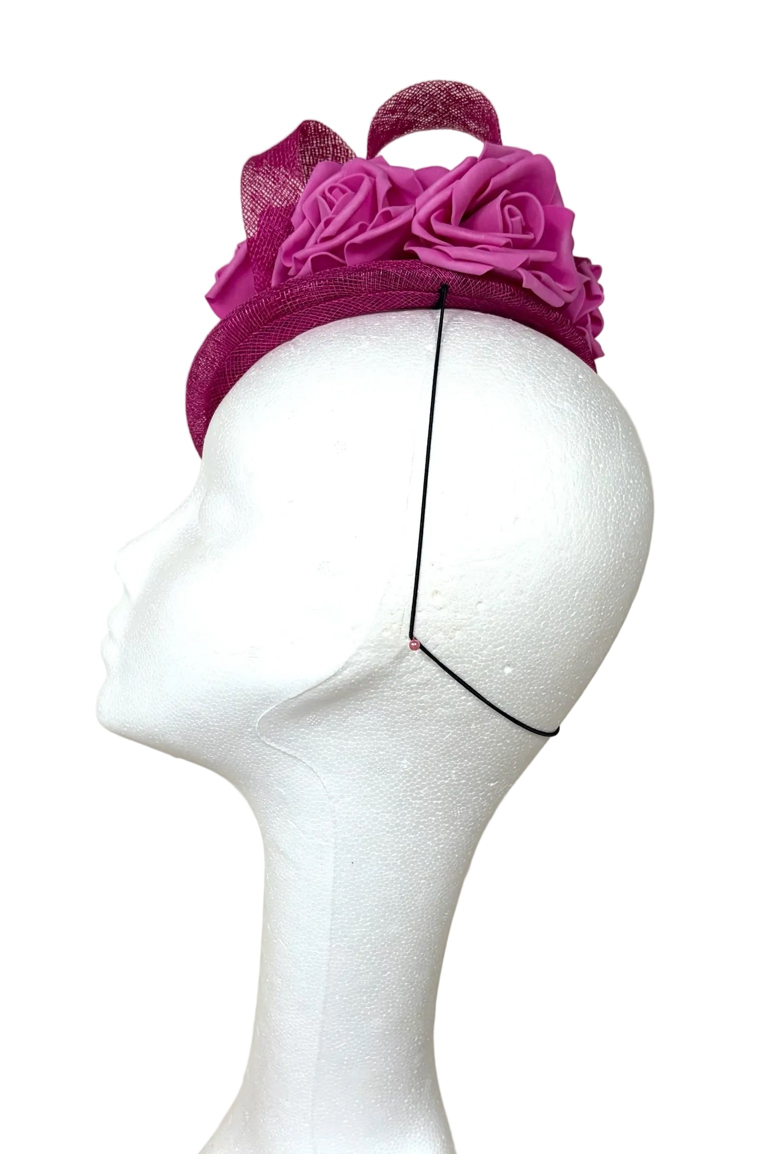 Pink headpiece to hire