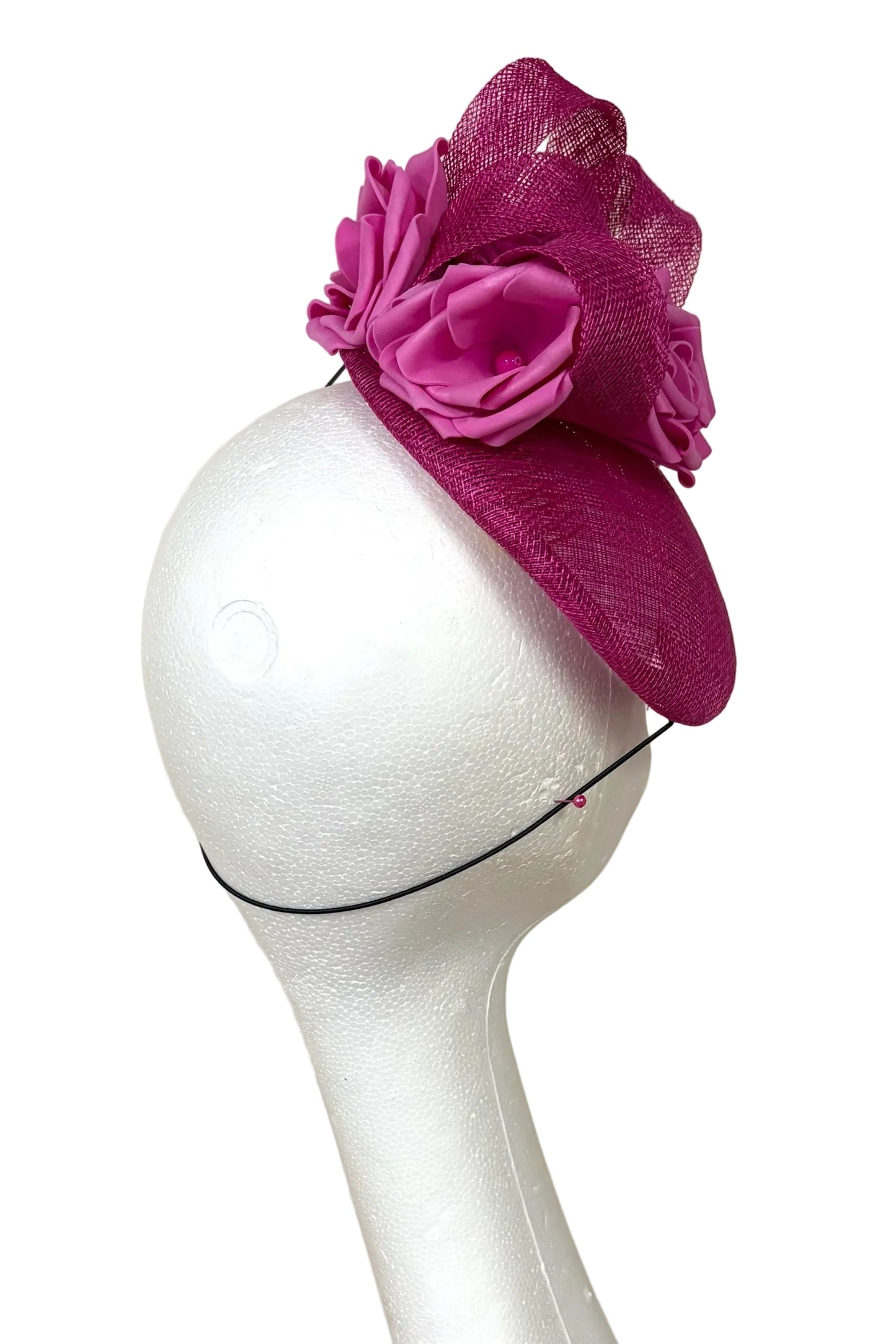 Pink headpiece to hire