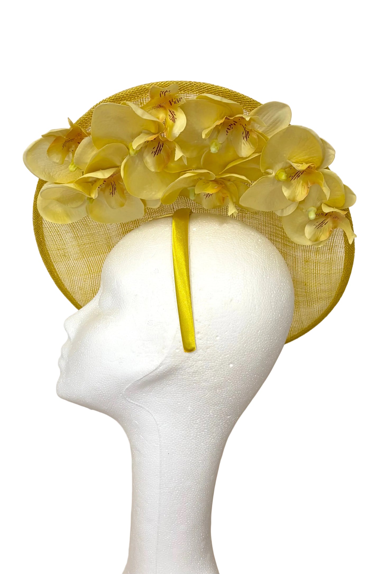 Yellow headpiece to hire