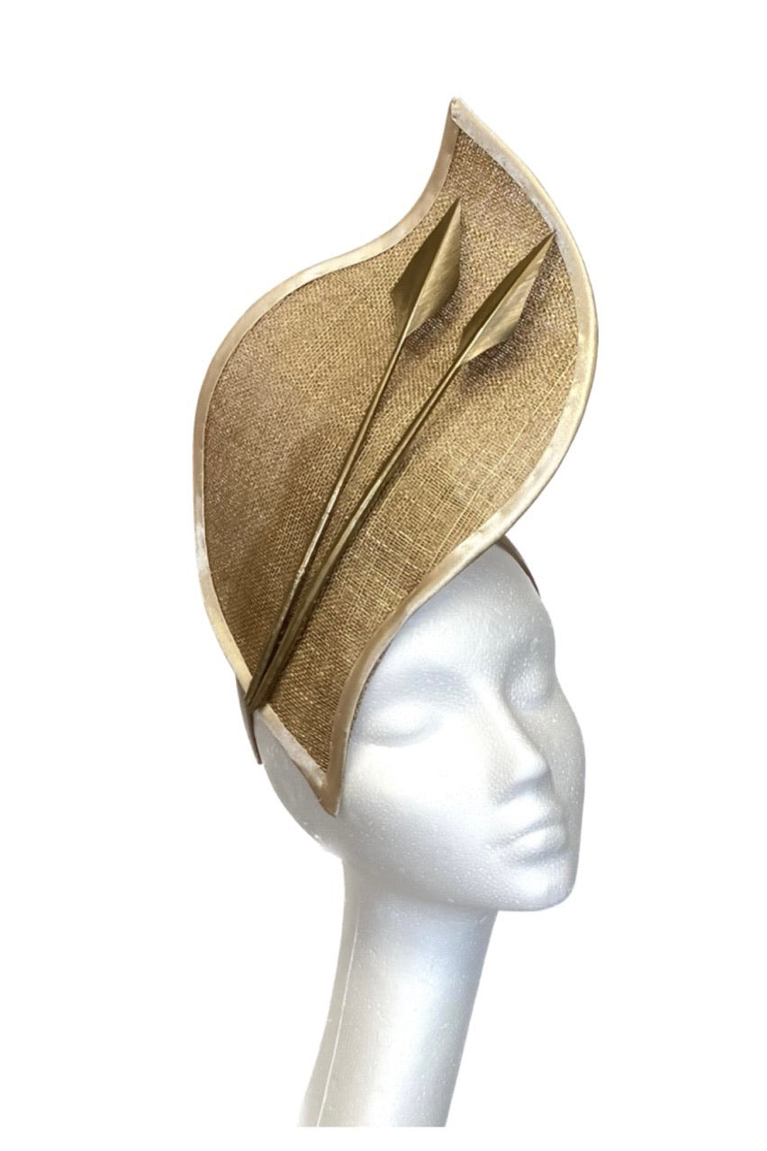 Gold “Una” Headpiece for Hire (G10)