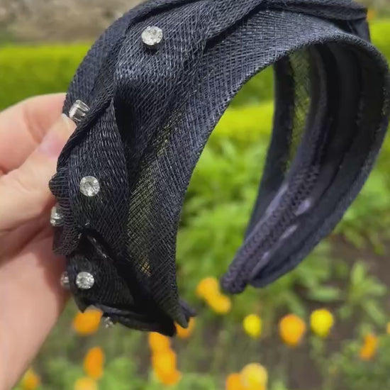 Navy headband to hire
