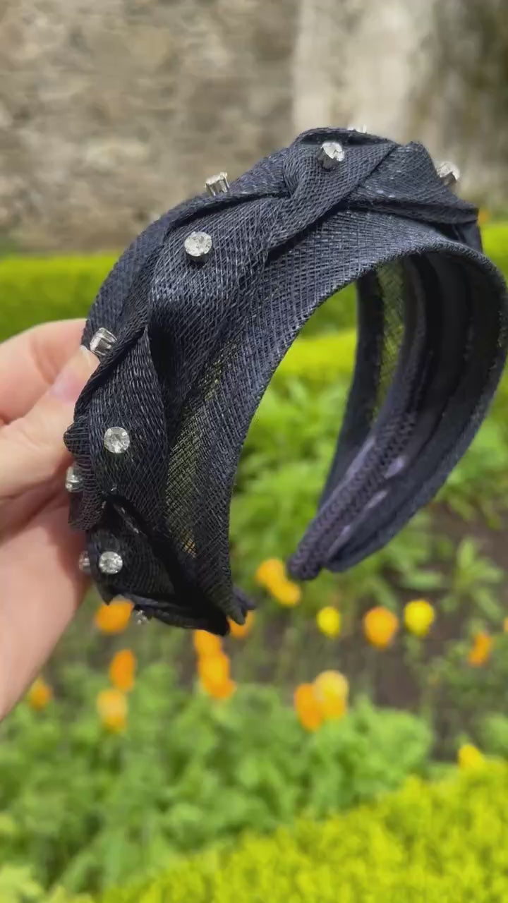 Navy headband to hire
