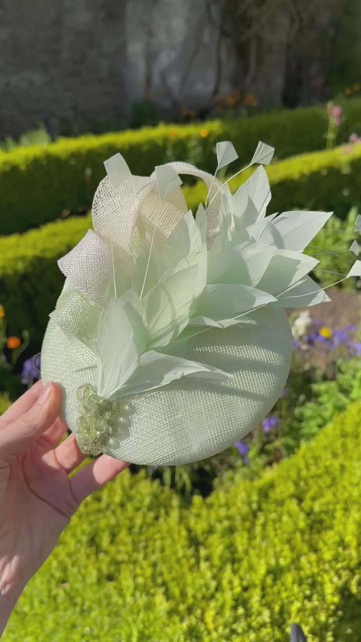 Mint green headpiece for hire4