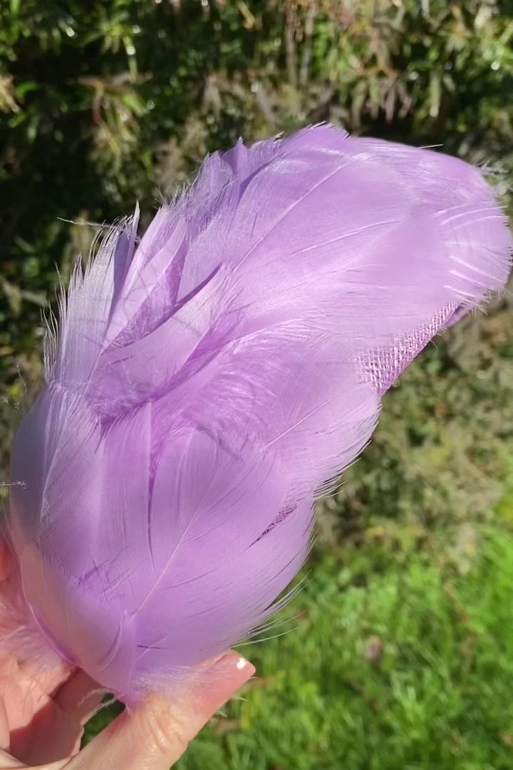 Mable Bandeau headpiece in lilac