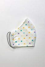 Adult Fabric Face Mask - Cream Polka Dot
