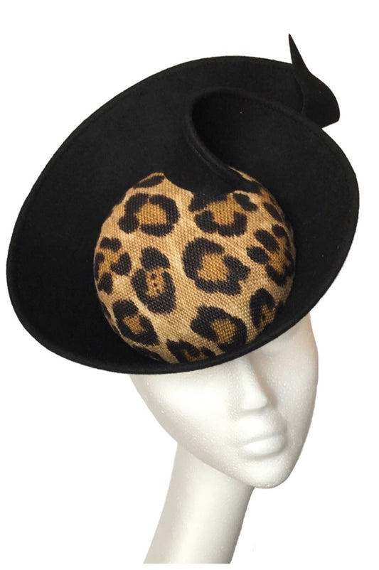 leopard print hat to hire