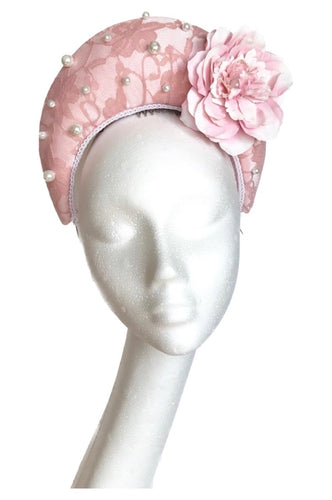 pink headpiece crown to hire