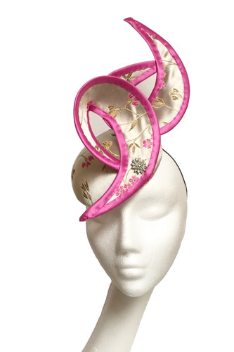 Pink & Pale Green Headpiece for Hire (PK15)