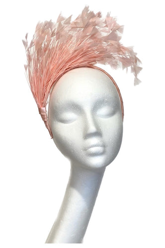 Pink Feather Crown Headpiece for Hire (PK36)