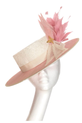 Pink & White hat