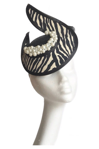 zebra print headpiece to hire