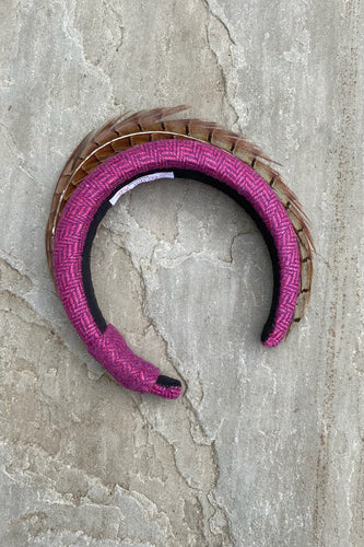Pink Irish Tweed Headband