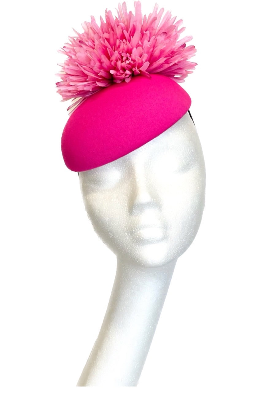 Hot Pink Headpiece for Hire (PK32)