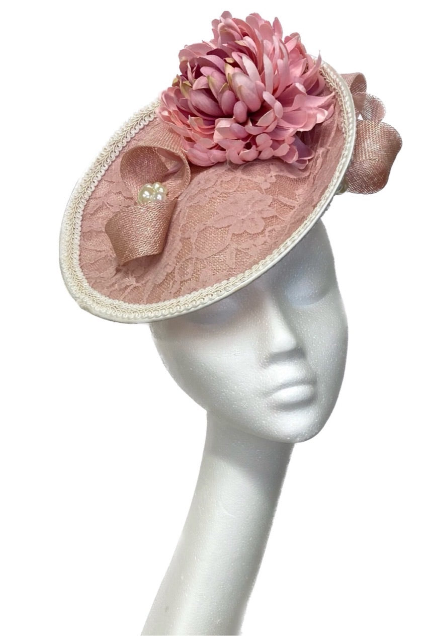 Blush Pink Headpiece for Hire (PK23)