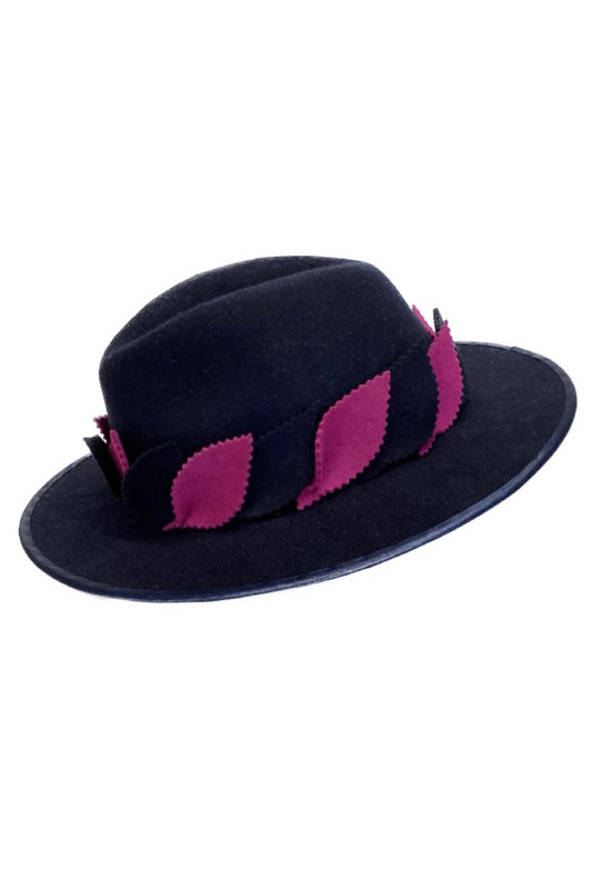 Belinda - Navy Fedora